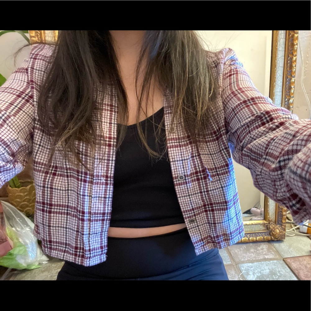 Pacsun cropped flannel